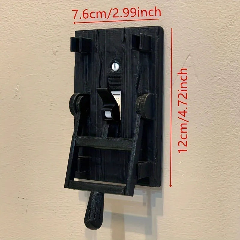 Creative retro-style decorative light switch wall plate cover in PLA material.