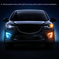 Set of two Mazda CX-5 LED daytime running lights with electroplated housing in various style options.