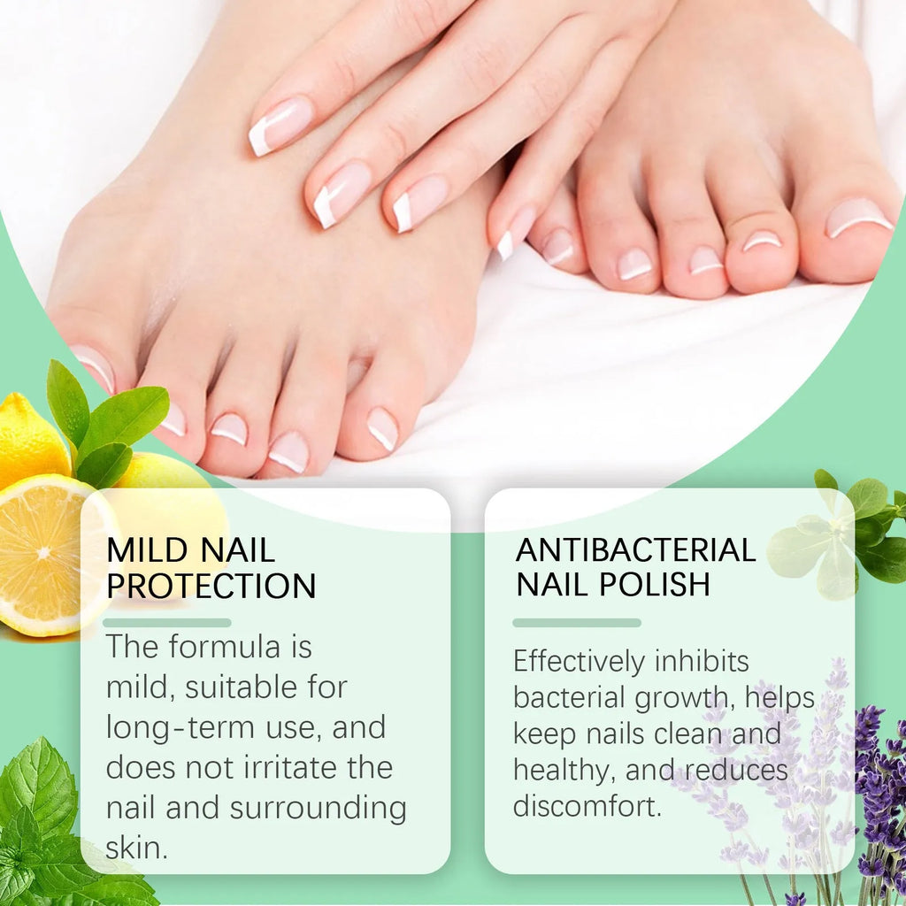 30ml bottle of nail care nursing solution for gentle daily cleaning and conditioning