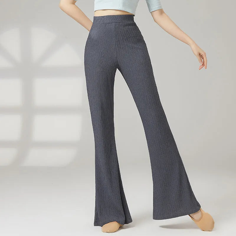 Women's classical dance practice pants in polyester fabric for body training available in multiple colours