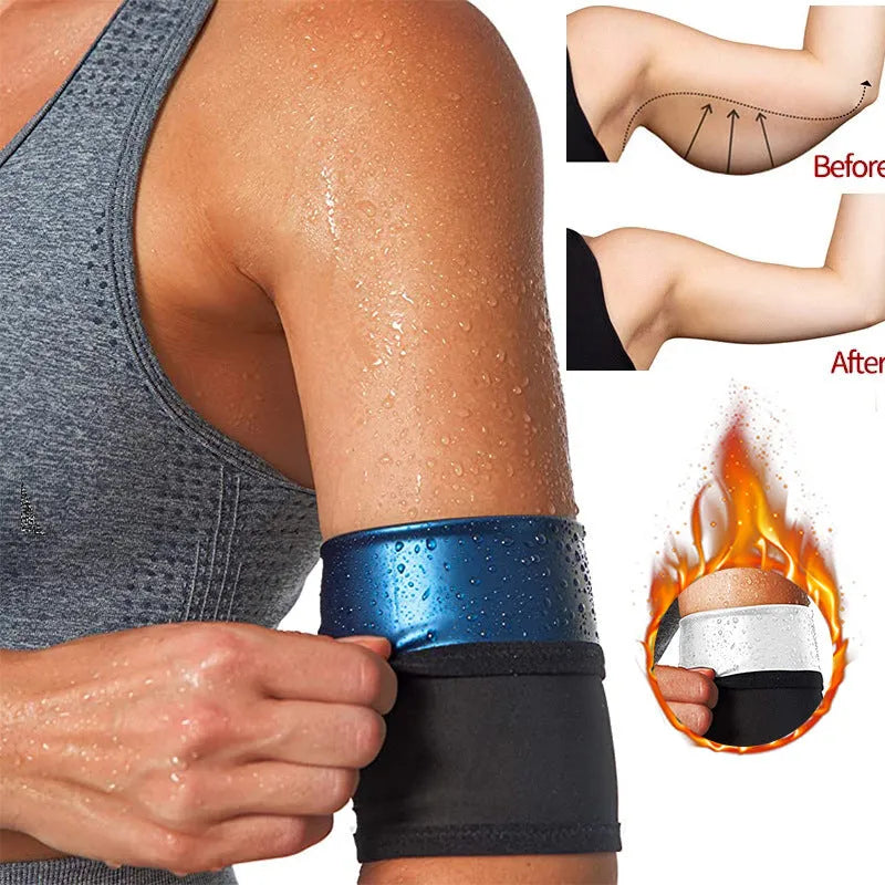 Adjustable arm sports sweatband with binding band in multiple colour and size options