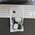 Black motorcycle helmet Bluetooth headset with large volume stereo and waterproof design