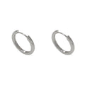 Geometric simple style gold or silver colour clip-on earrings for women with round eyelet design.