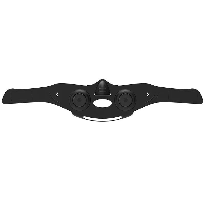 Black photon facial beauty mask device with USB connection cable