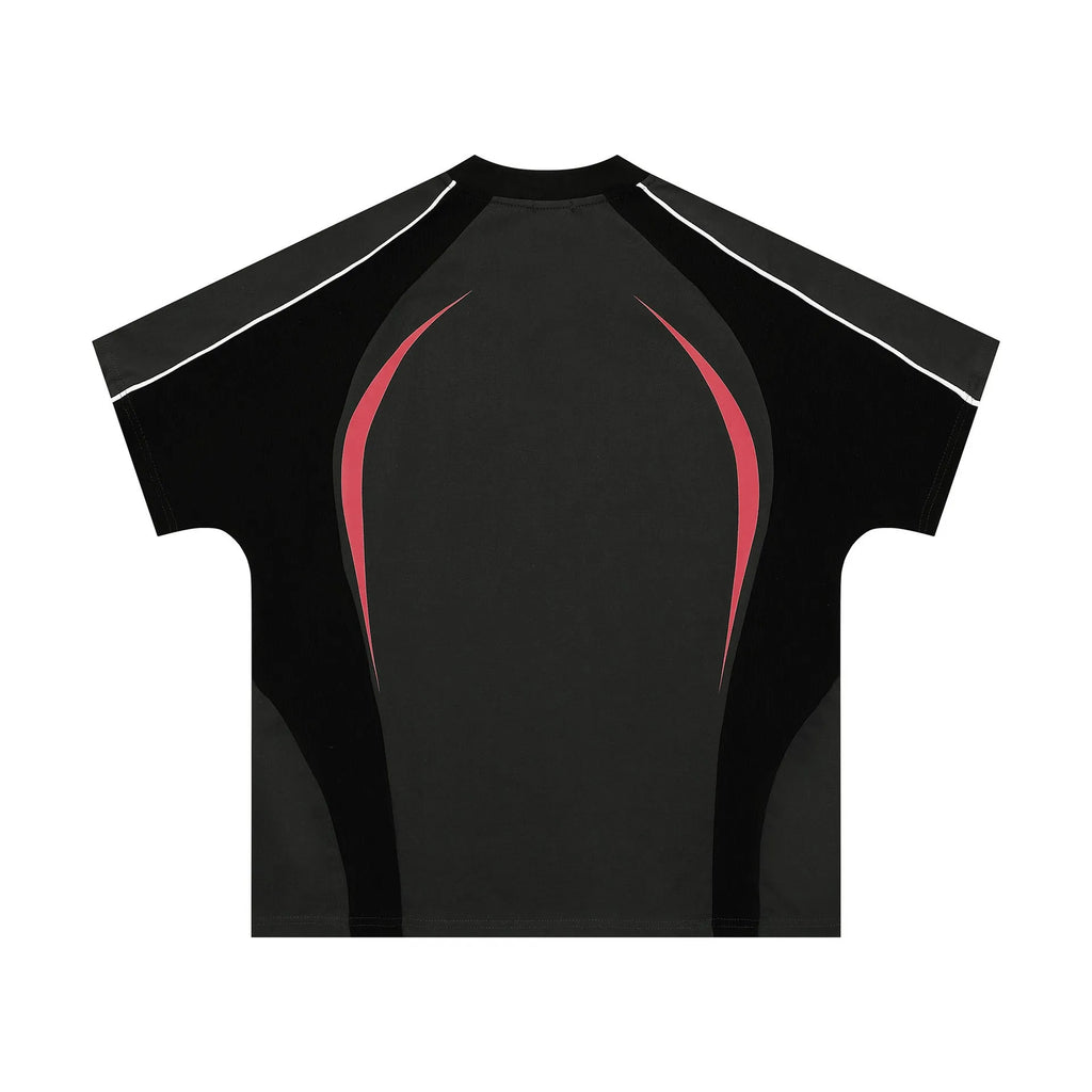 Men's loose fit T-shirt with colour matching letters print in black or apricot colours