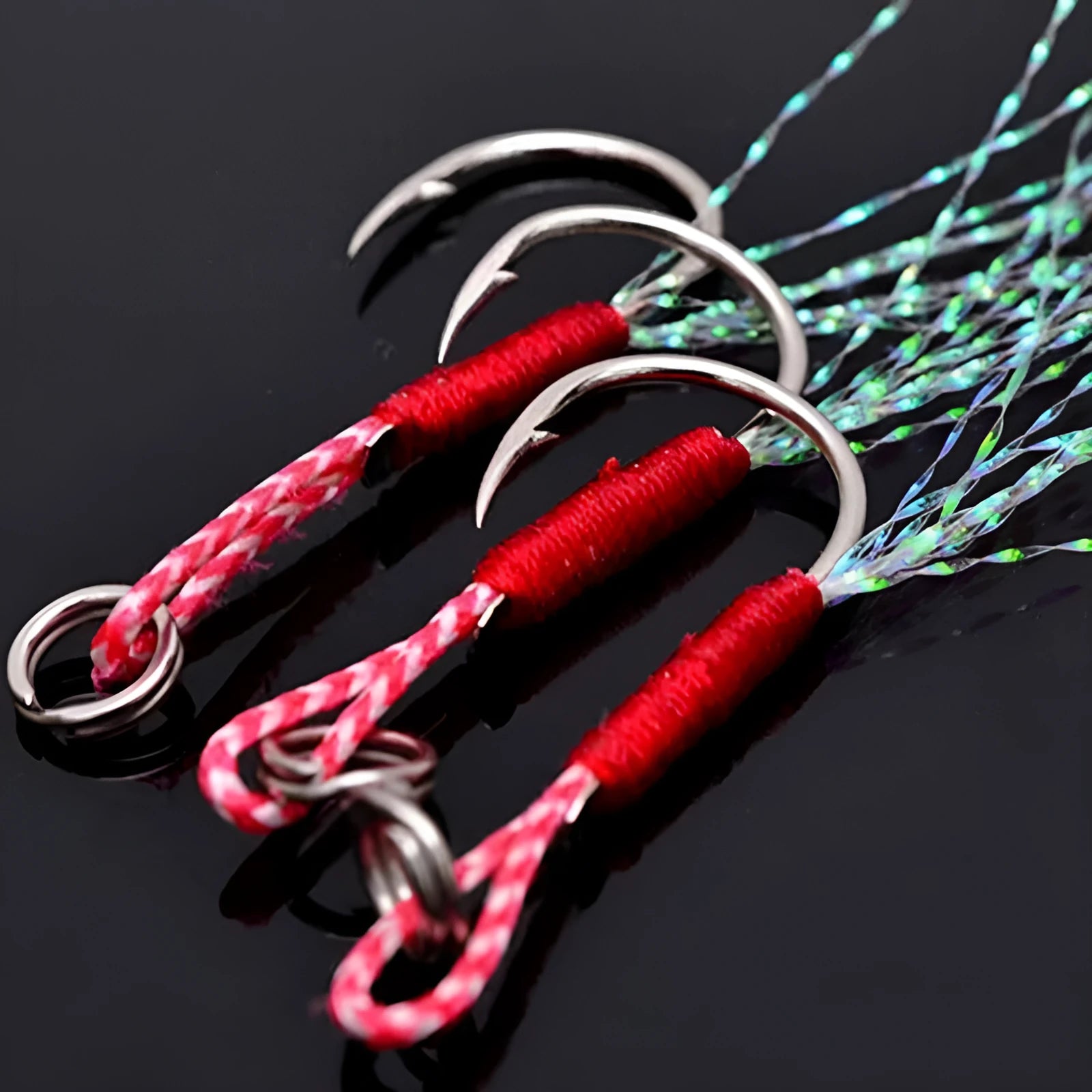Bright wire iron plate single fishing hook in sizes No. 9 to No. 14 for boat and sea fishing.