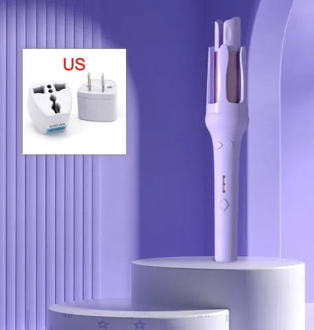 White and Chigo brand automatic hair curler with 32mm barrel and wired power plug
