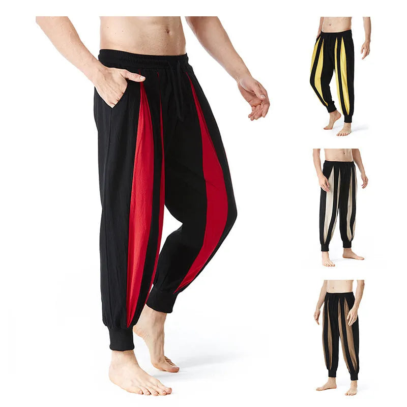 Men's straight fit casual trousers in polyester fabric available in multiple sizes and colours