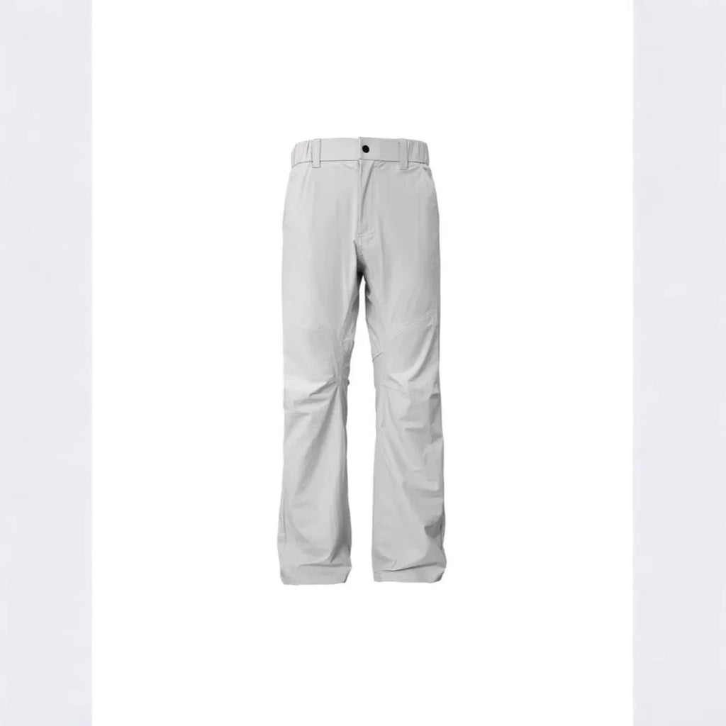 Men's deconstructed trousers with 3D cutting in straight leg style showing Army Green colour option