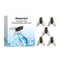 Five small, soft biomimetic insect fishing lures made from TPR and silicone, each measuring 1.5cm.