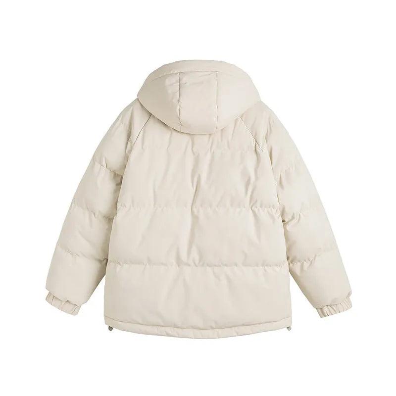 Two-piece cotton padded winter coat in loose fit with side seam pockets