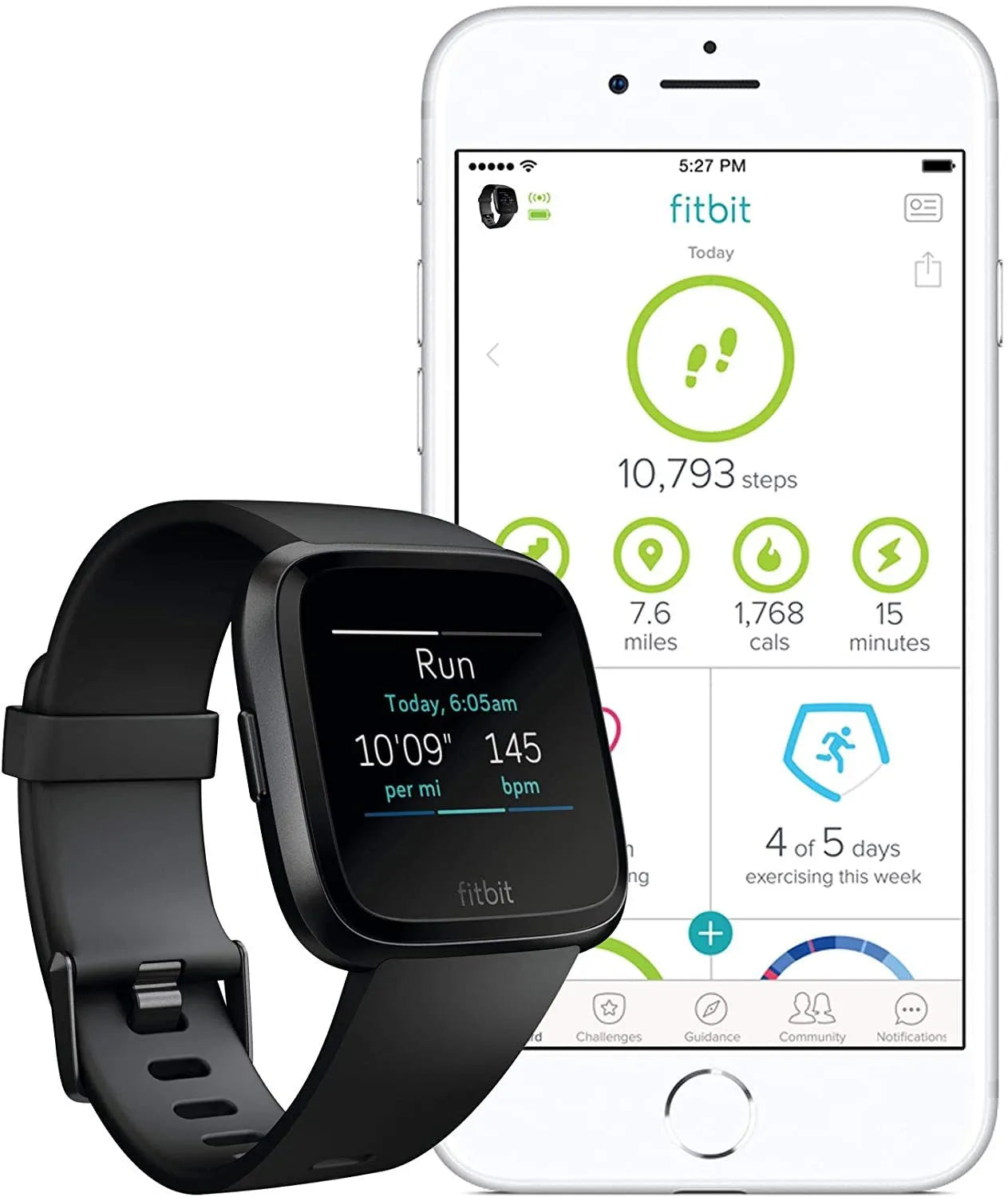 Black waterproof smart watch with heart rate monitoring and sleep tracking on silicone wrist strap