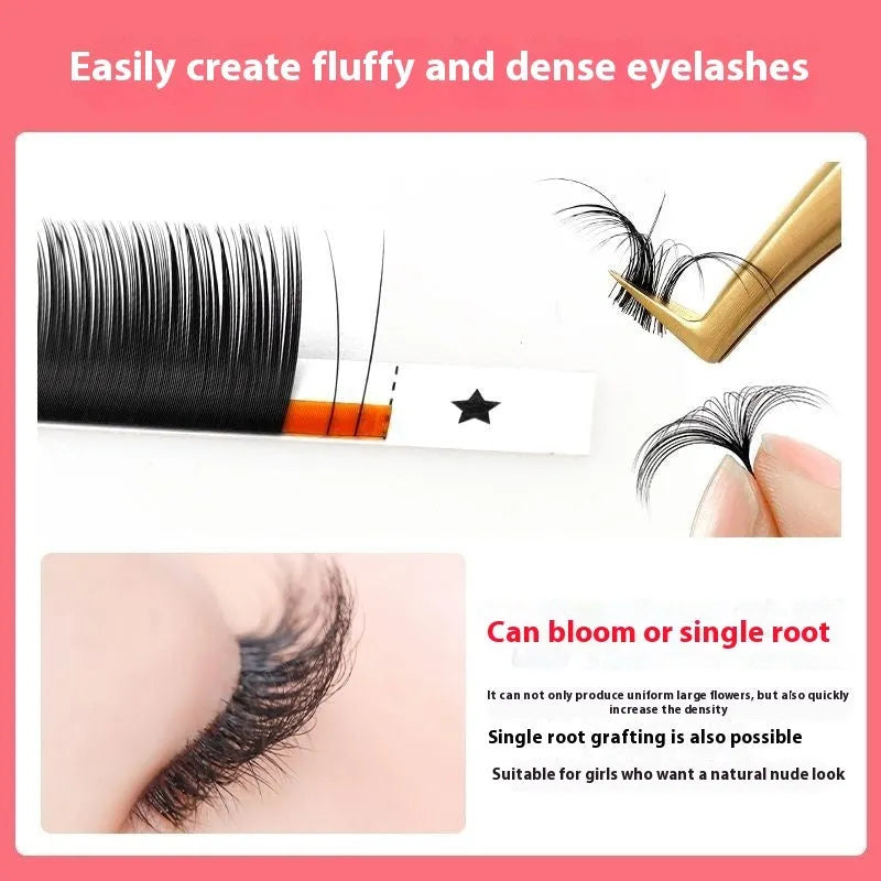 Mink hair false eyelashes on a card showing the dense 16-row matte band and varying lash lengths.