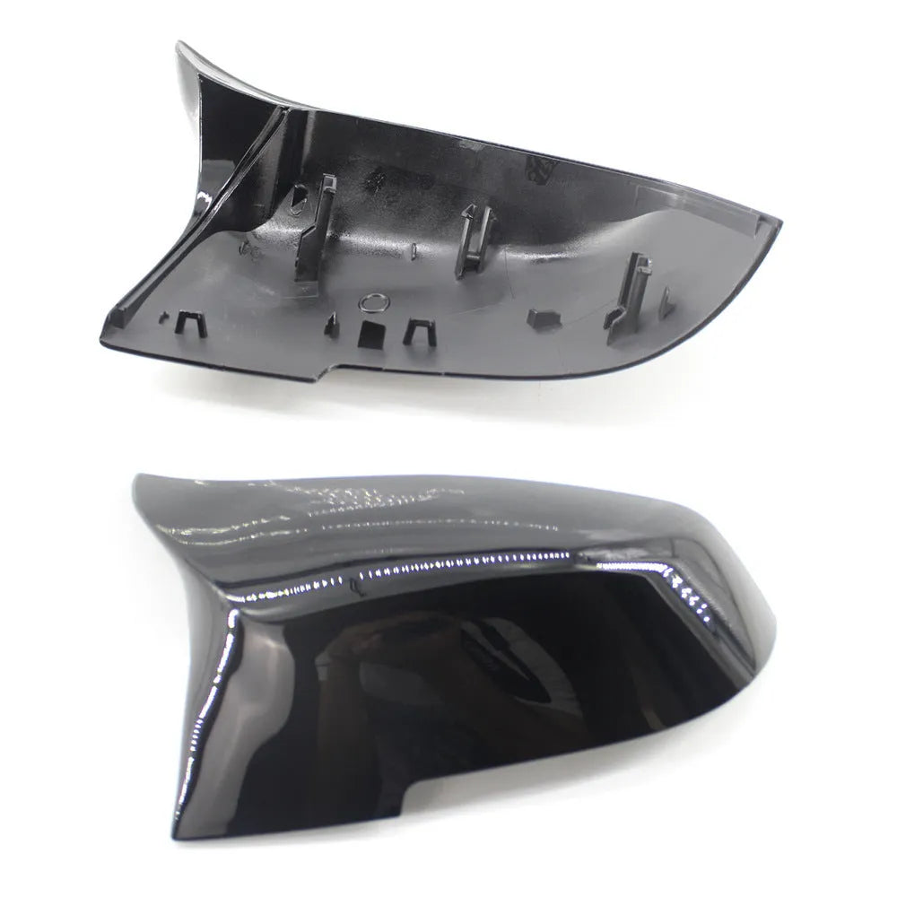 BMW 3 Series 4 Series modified horn rear-view mirror shells in paint bright black finish