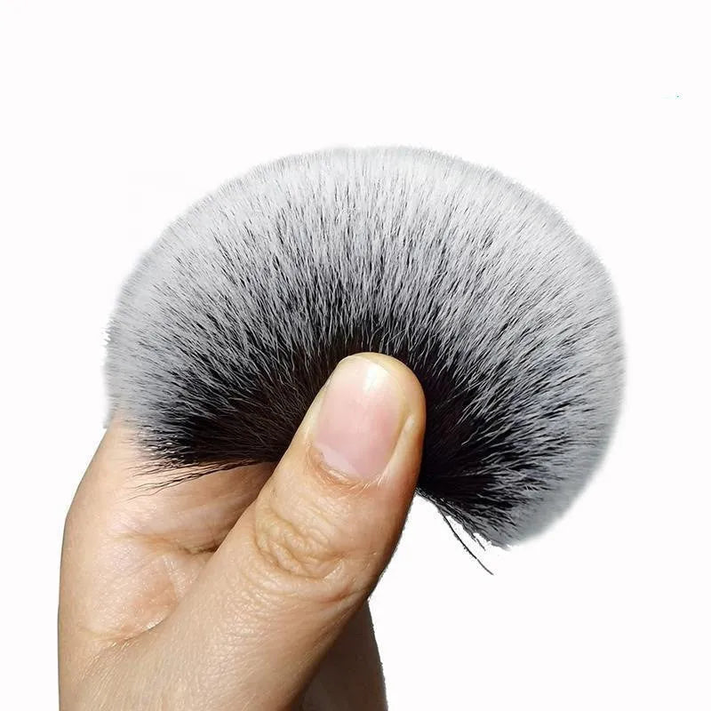 Black car detailing brush with super soft pig hair bristles for automotive interior cleaning