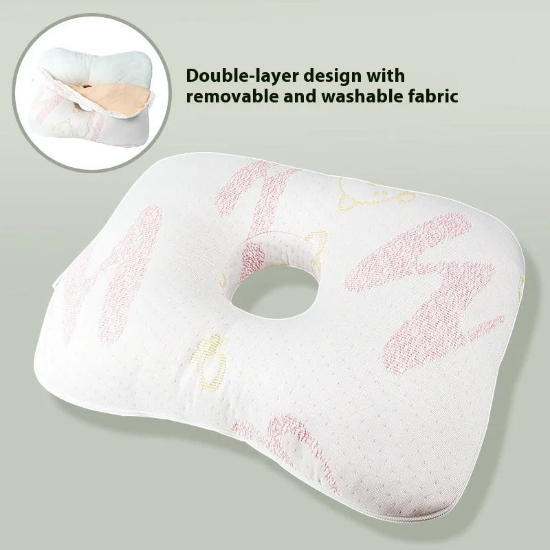 Beauty salon single hole ear pillow with polyester fibre filling in new Chinese style, 39cm by 28cm dimensions