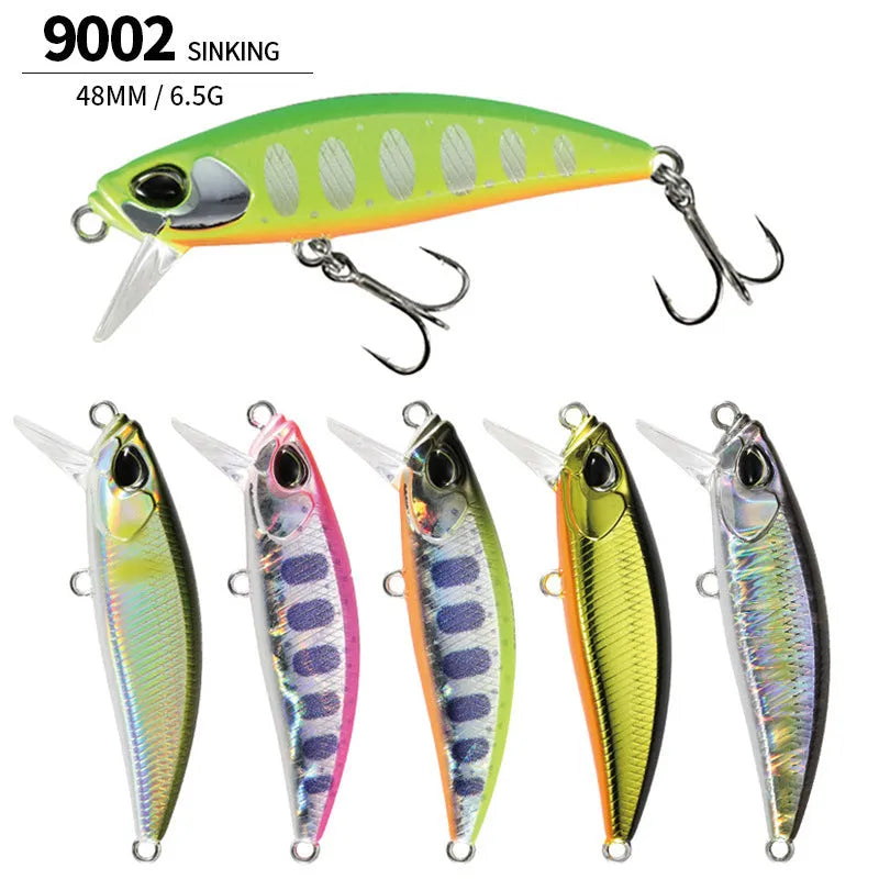 Japanese submerged Mino fishing lure for mandarin fish and snakehead, 48mm length