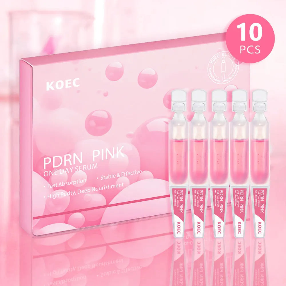 KOEC Powder Polypeptide Disposable Moisturising Face Masks 10 pack, showing sealed latex sheets.