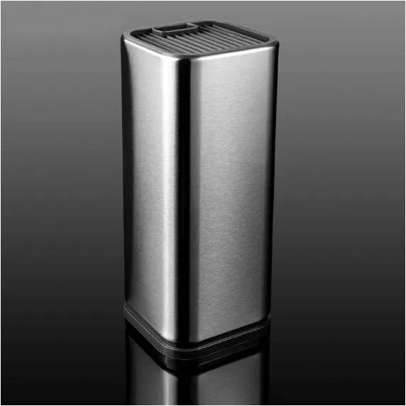 Stainless steel kitchen tool holder with storage bucket and optional cutting board in black or white