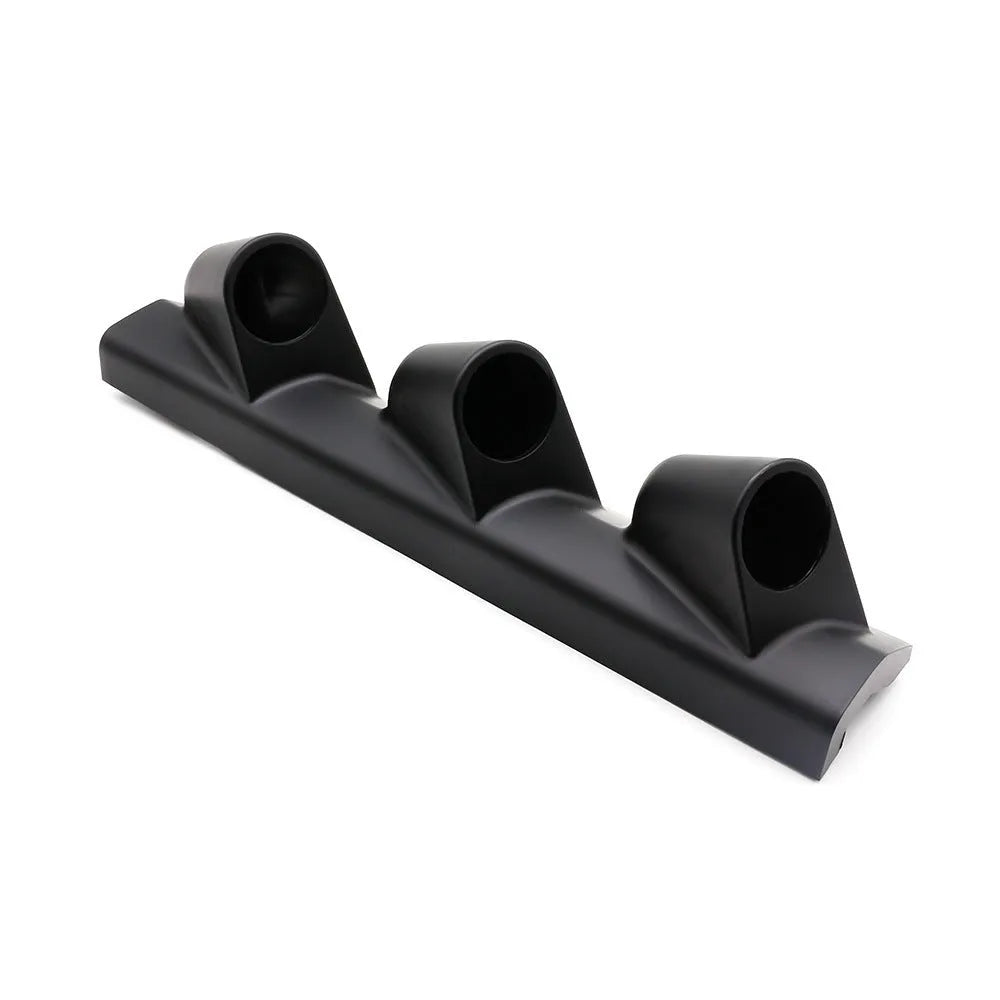 Black ABS plastic instrument stand for 52mm gauges with three mounting holes