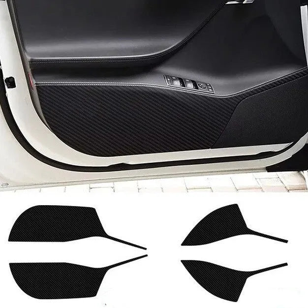 Carbon fibre protective film pack for Tesla Model S front and rear interior door panels