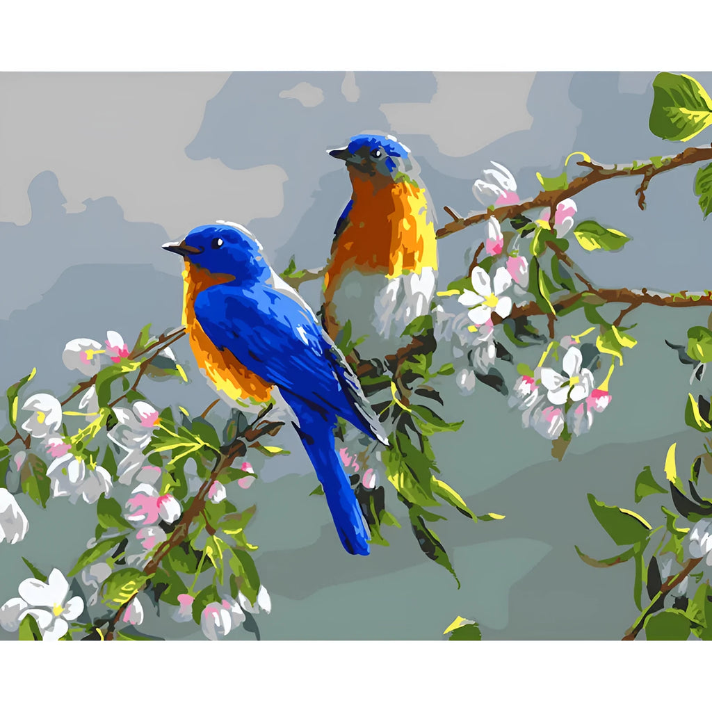 Custom hand-painted digital oil painting of animal scenery on linen canvas in academic style
