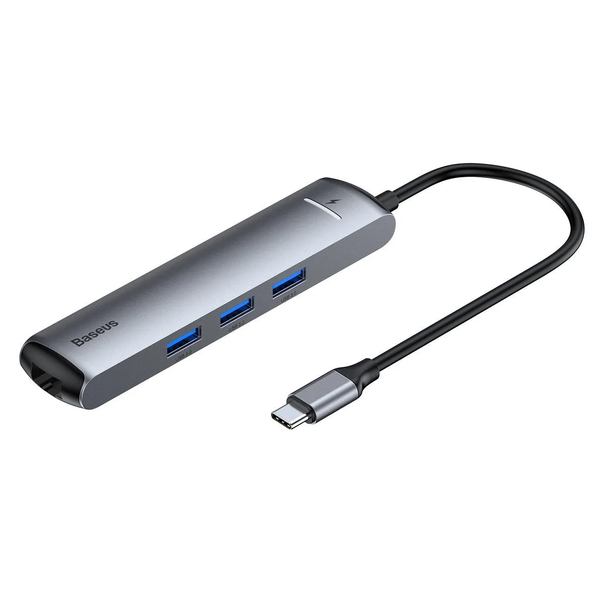 Type-C docking station dark grey mechanical eye design compatible with Apple iPhone models