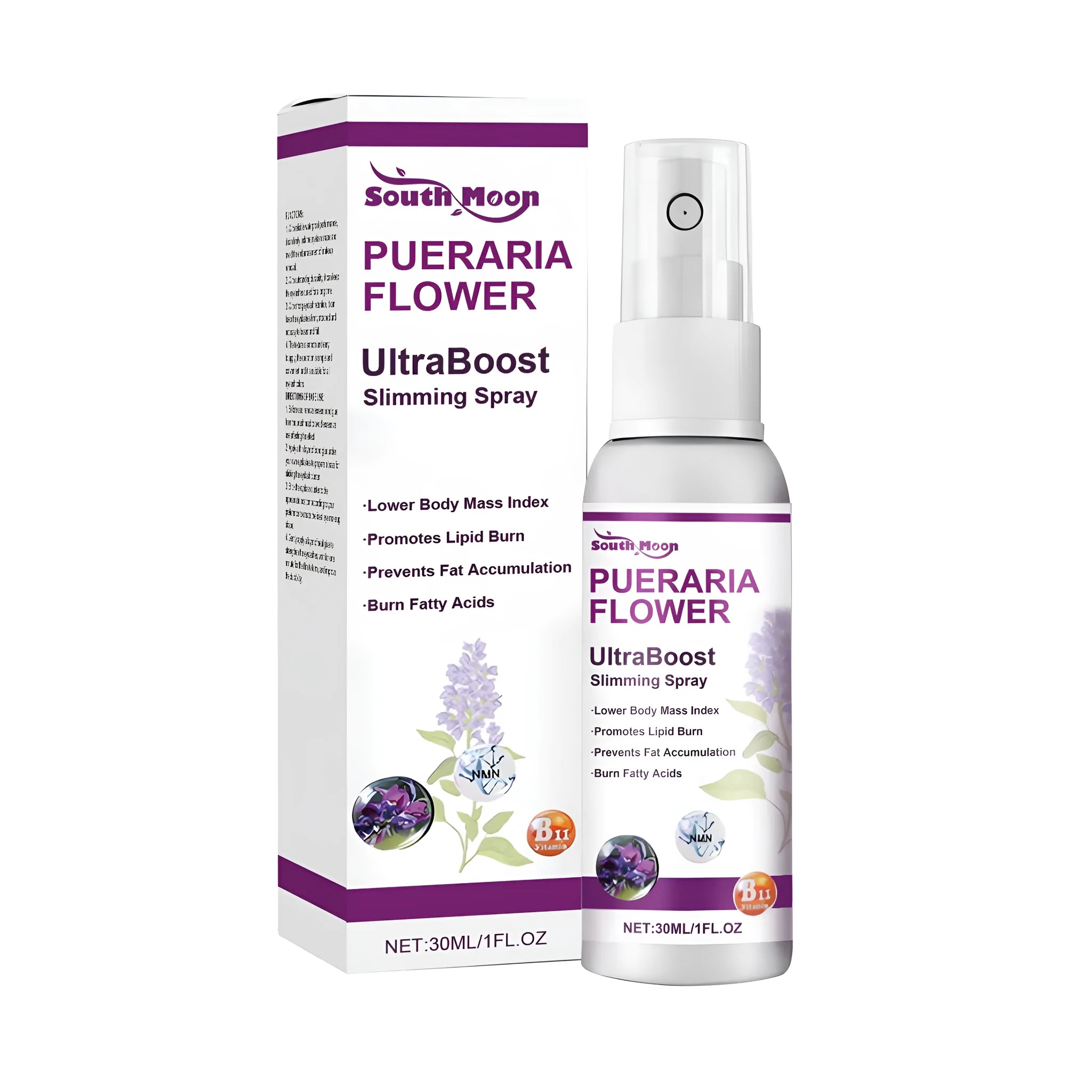 30ml slimming spray bottle with ginger and green tea extracts for topical body contouring