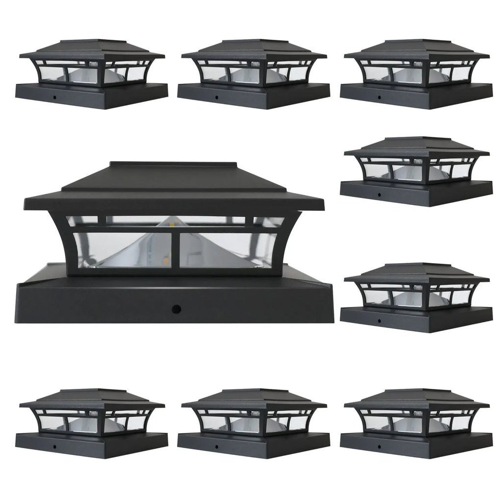 Solar pile fence lamp with ABS shell for outdoor garden handrail and lawn lighting