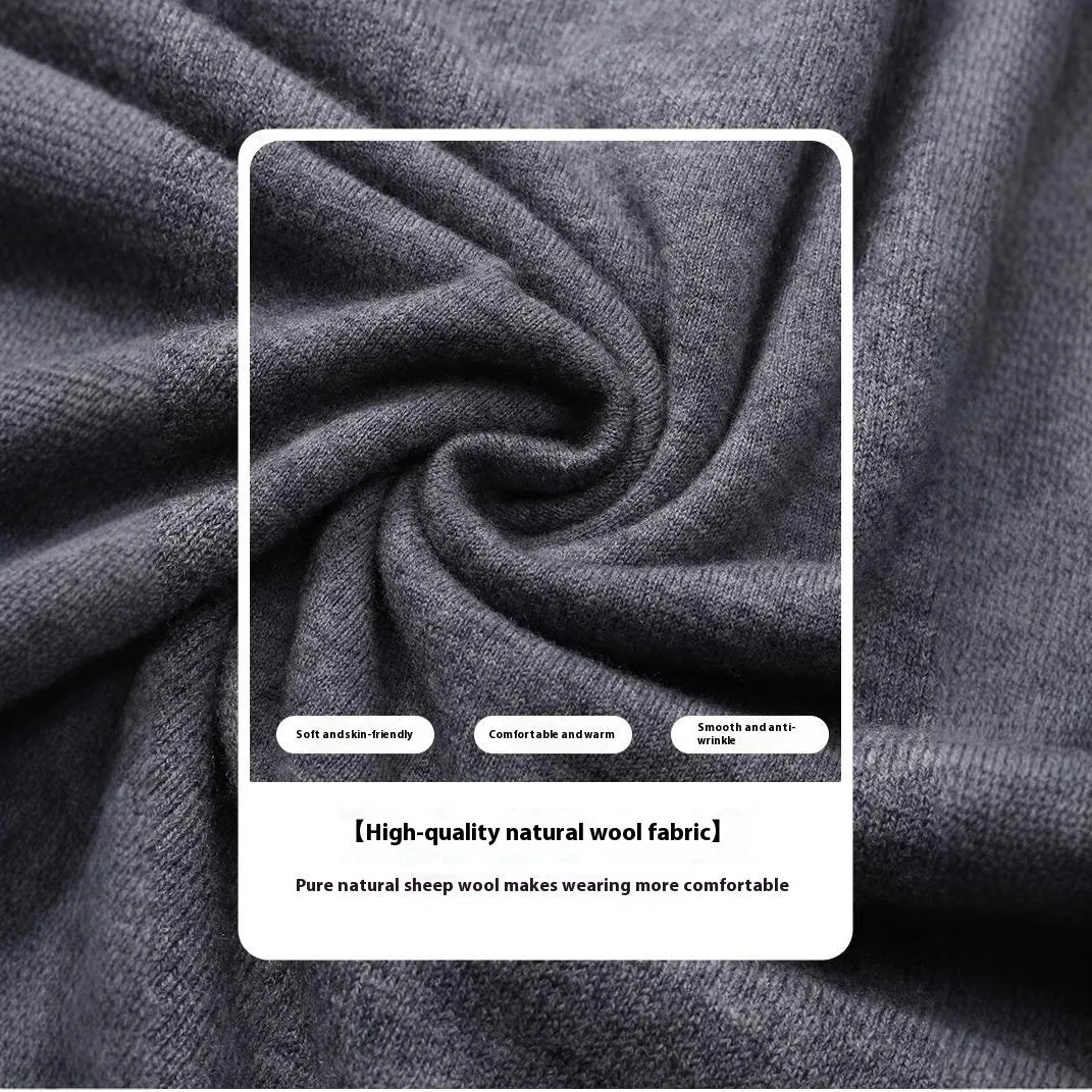 Men's regular fit wool pullover sweater in multiple colours for autumn winter wear