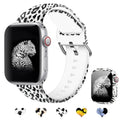 Non-Apple brand printed silicone watch strap for iWatch 1-6 SE in multiple colours and sizes.