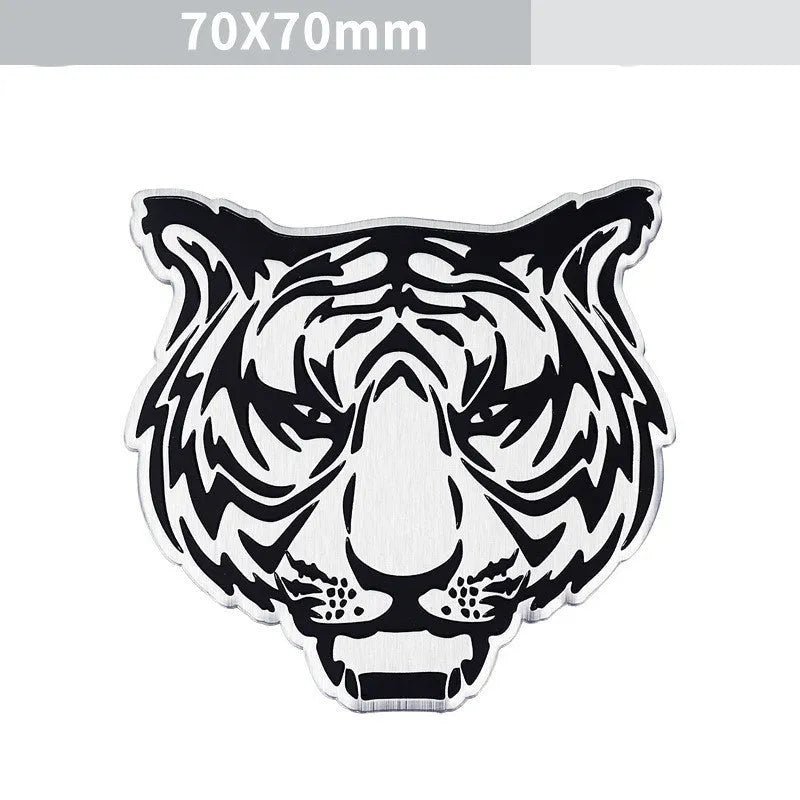 Aluminium car body sticker metal badge for vehicle exterior modification in animal designs