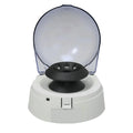 Compact mini laboratory centrifuge measuring 157mm with 7000 rpm speed for sample processing