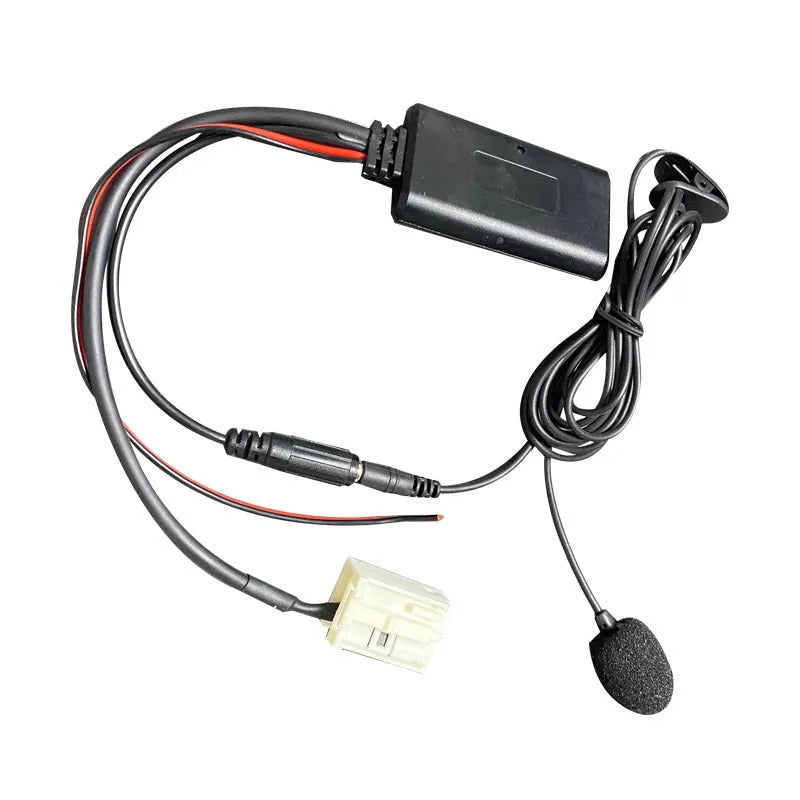 Citroen Peugeot car audio Bluetooth AUX cable kit for RD4 stereos with microphone.