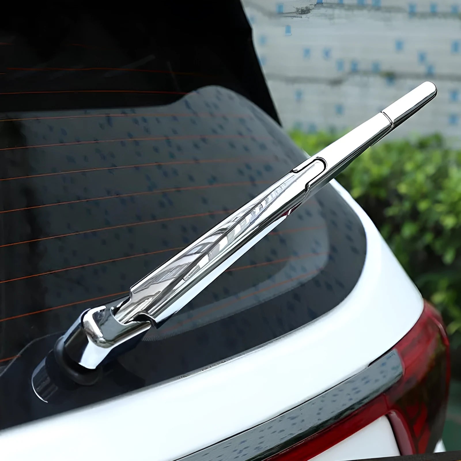 Silvery ABS plastic rear wiper cover trim for Hyundai 2010 vehicles, set of four replacement trims