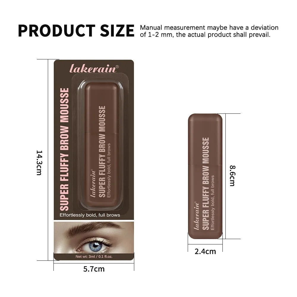 Eyebrow shaping cream in six colour shades for three-dimensional brow definition
