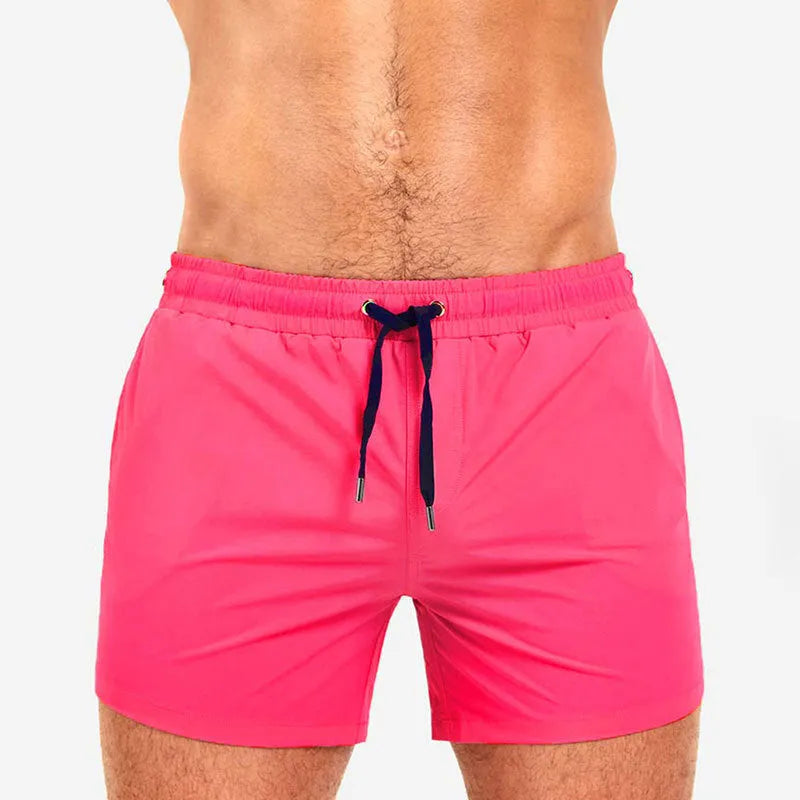 Mesh lining athletic shorts in multiple colours for swimming sports fitness