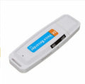 SK-001 creative USB flash drive with gift packaging in black or white plastic shell