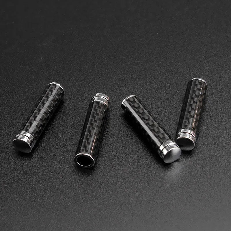 Carbon fibre door lift decorative covers for vehicle interior upgrade with metal construction