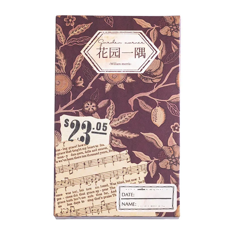 Retro decorative paper set 60 sheets special paper cambric paper 8x13cm five colour options