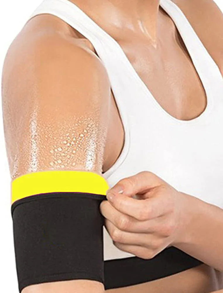 Adjustable arm sports sweatband with binding band in multiple colour and size options