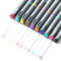 10 hook line pens with 0.38mm ultra-fine tips for technical drawing and repair work