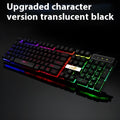 Braided USB cable with glowing LED illumination for gaming keyboards in white or black