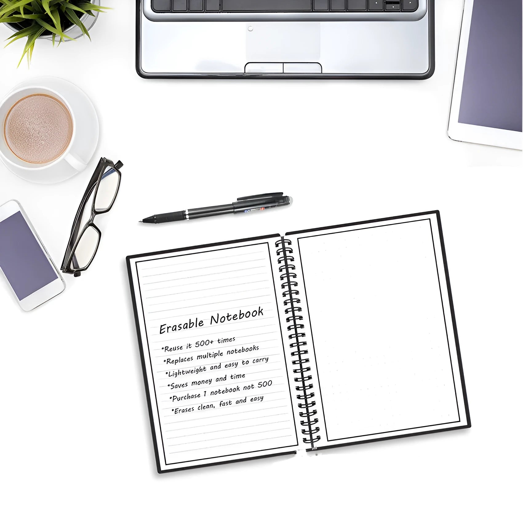 Business Intelligence Notebook with PVC cover, 30 sheets, 181 x 255 mm, A5 and B5 styles