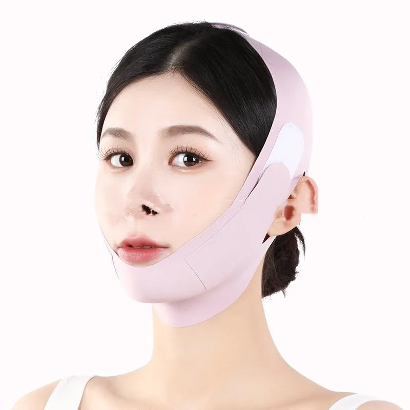 Small V face shaping mask with graphene 9.0 technology in purple and green colour options