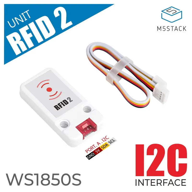 M5Stack WS1850S 13.56MHz RFID reader writer module with HY2.0 cable
