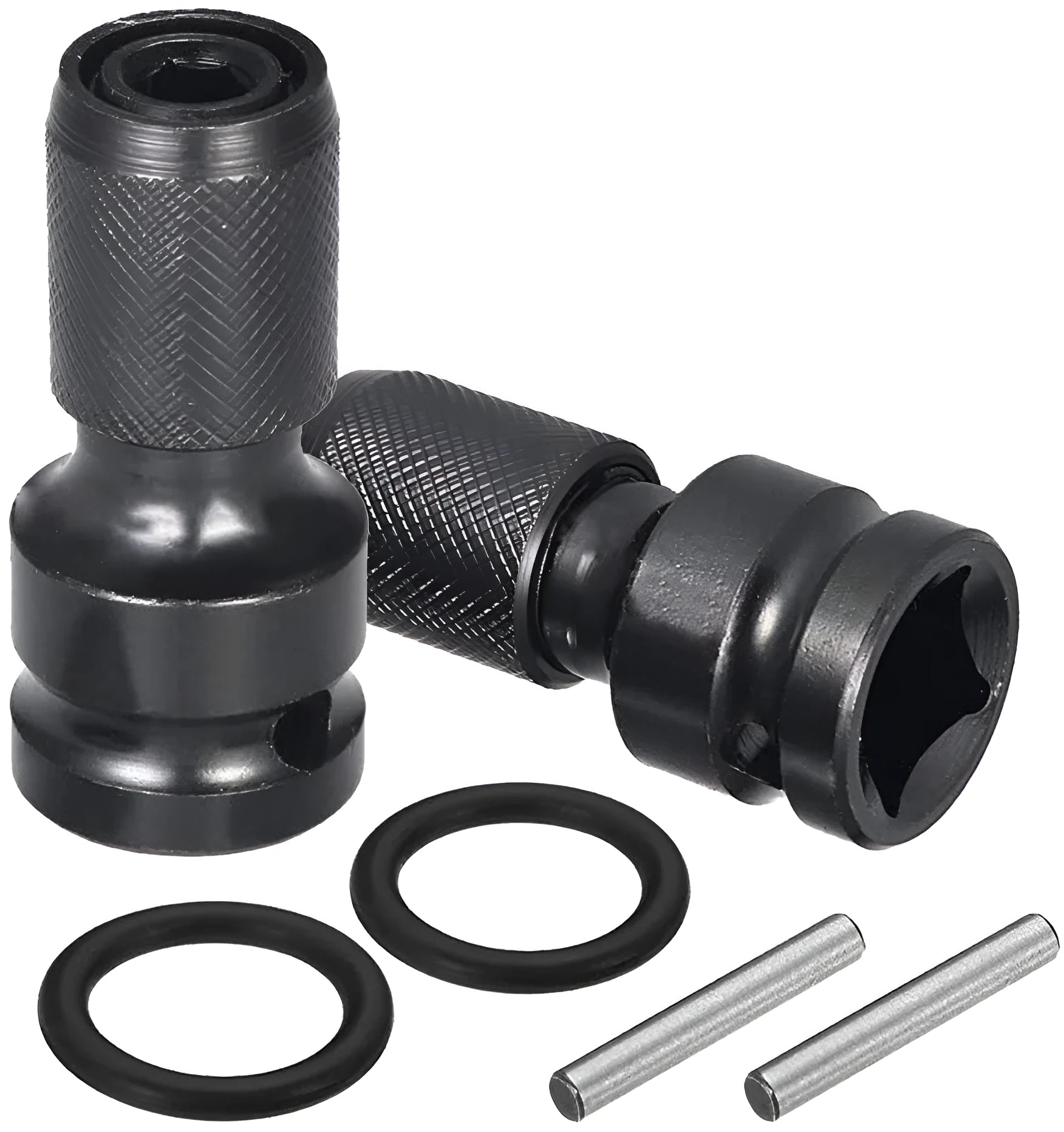 Telescopic electric wrench bit holder with hexagonal cross handle and scaling sleeve
