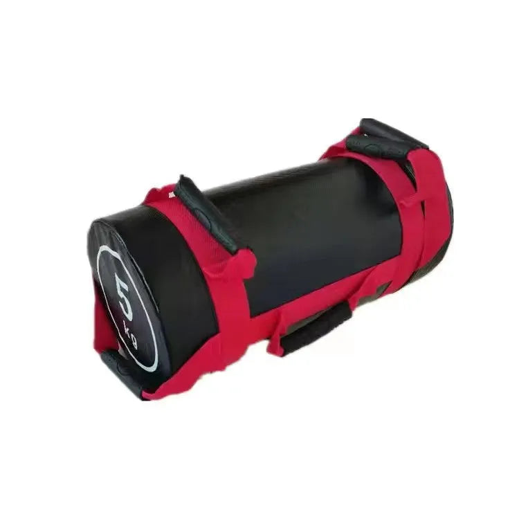 White PVC fitness training sandbag for weight lifting and strength conditioning