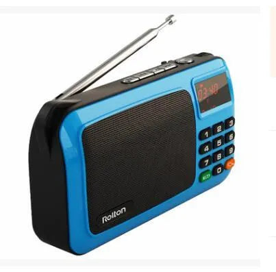Rolton W405 portable FM radio speaker with MP3 player in compact design