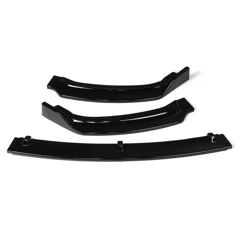 Bright black PP front bumper lip spoiler for BMW F30 F35 3 Series, 96cm long